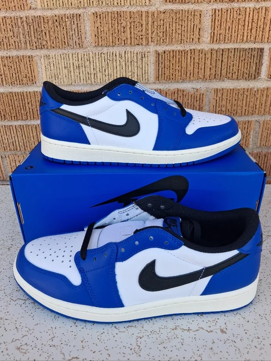 Men’s Size 8.5 Air Jordan 1 Retro Low OG Game Royal Blue CZ0790-140 ((No Lid)) - Picture 7 of 7